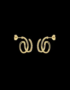 Double Swirl øreringer