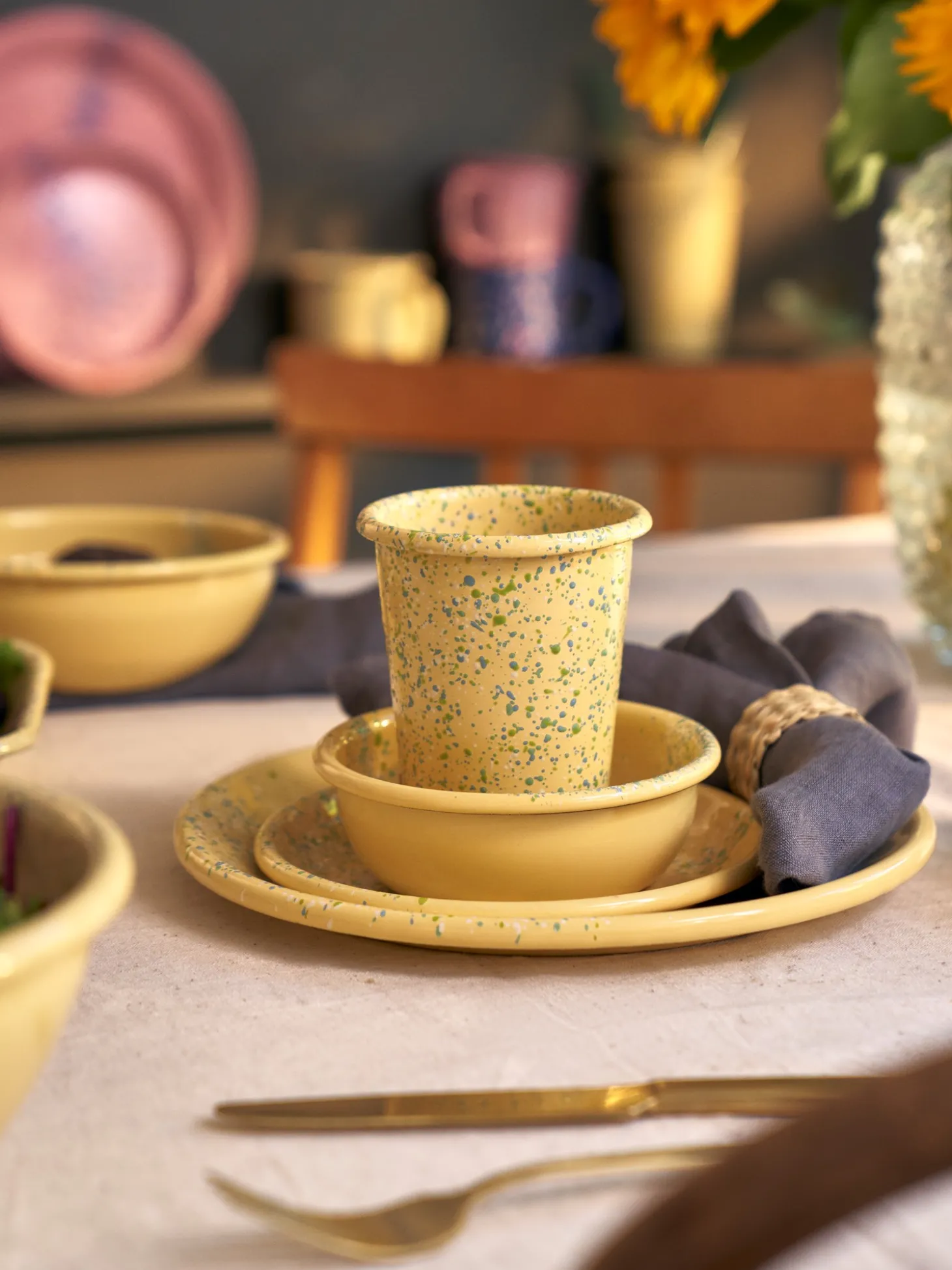 Flow Fest-tumbler – gul