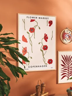 Plakat Flower Market Copenhagen 50 X 70 Cm