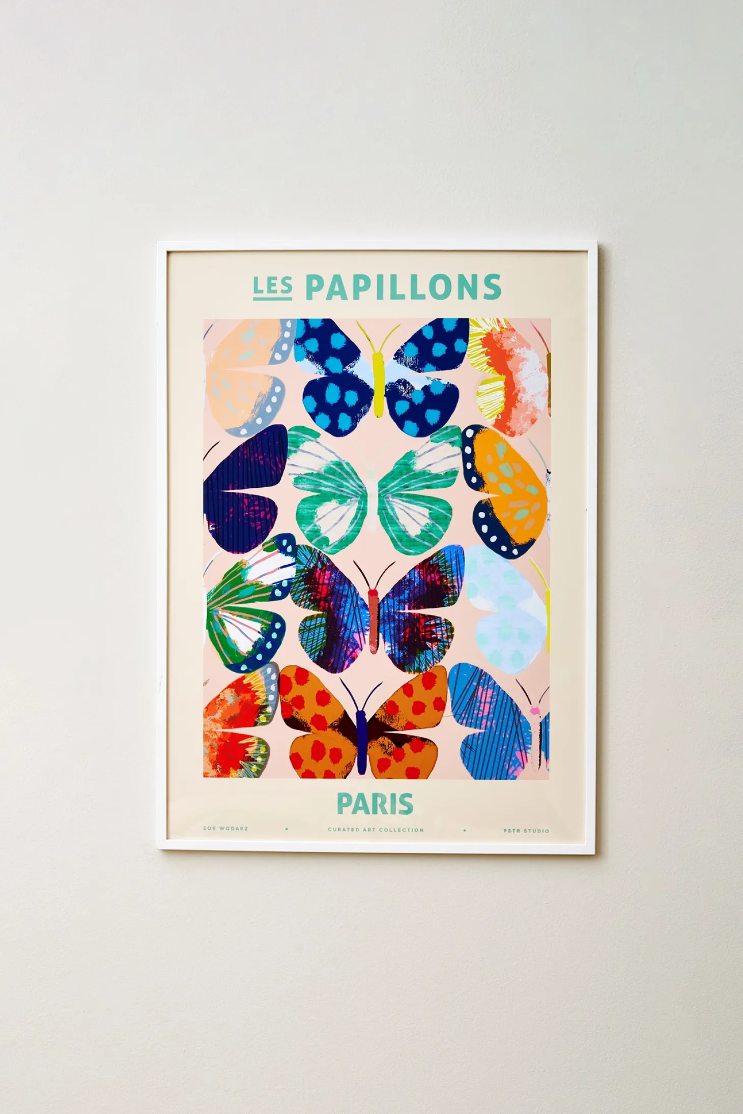 Plakat Les Papillons - Paris 50 X 70 Cm